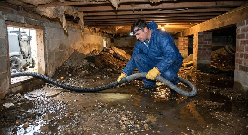 Crawlspace Water Cleanup in Mesa, AZ
