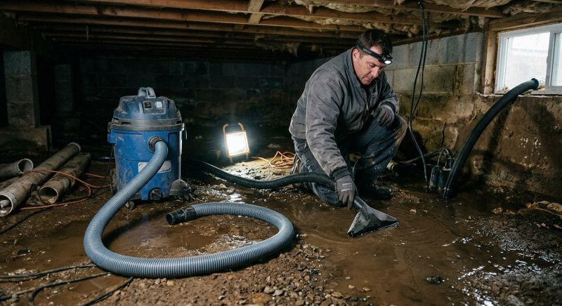 Crawlspace Water Removal in Gilbert, AZ